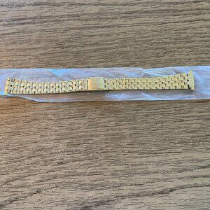 NewLife 12-16mm Women's Metal Stainless Steel Gold-tone Watchstrap with Clasp